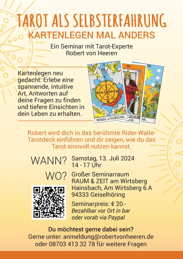 Tarot-Seminar mit Robert von Heeren